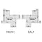 DIY Craft Patchwork Quilting Template Sewing Ruler Tailor Ruler Measuring Gauge