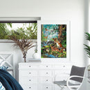 Riverside Deer Fox Partial Oil Paint By Numbers DIY Handpainted on Canvas Arts