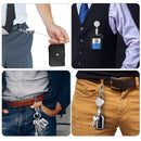 ID Name Card Metal Anti-Lost Clip Retractable Lanyards Key Ring Badge Holder