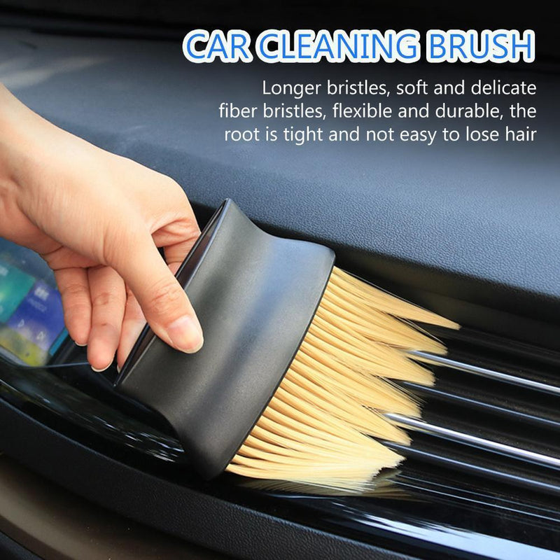Car Cleaning Brushes - Car Air Conditioner Vents Detailing Brushes (Yellow)