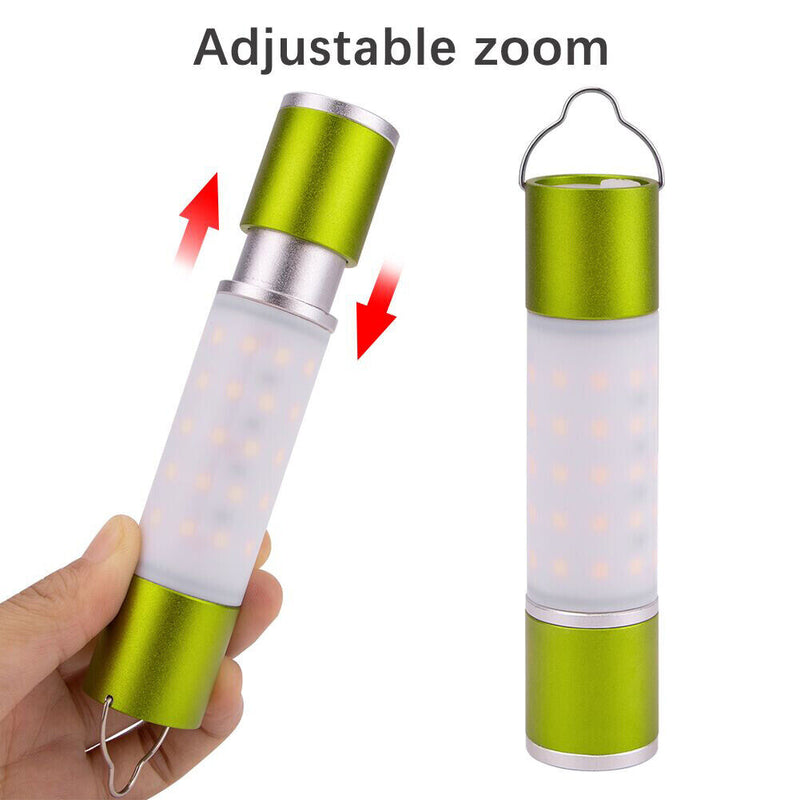 Pendant Outdoor LED Flashlight Muti-Modes Zoomable USB Build-In Battery Tor