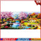 5D DIY Full Special Shaped Drill Diamond Painting Spring Bridge Embroidery #F