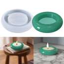 Coaster Tray Cake Mold Candlestick Mold Oval Shape Silicone Mold Candle Holder