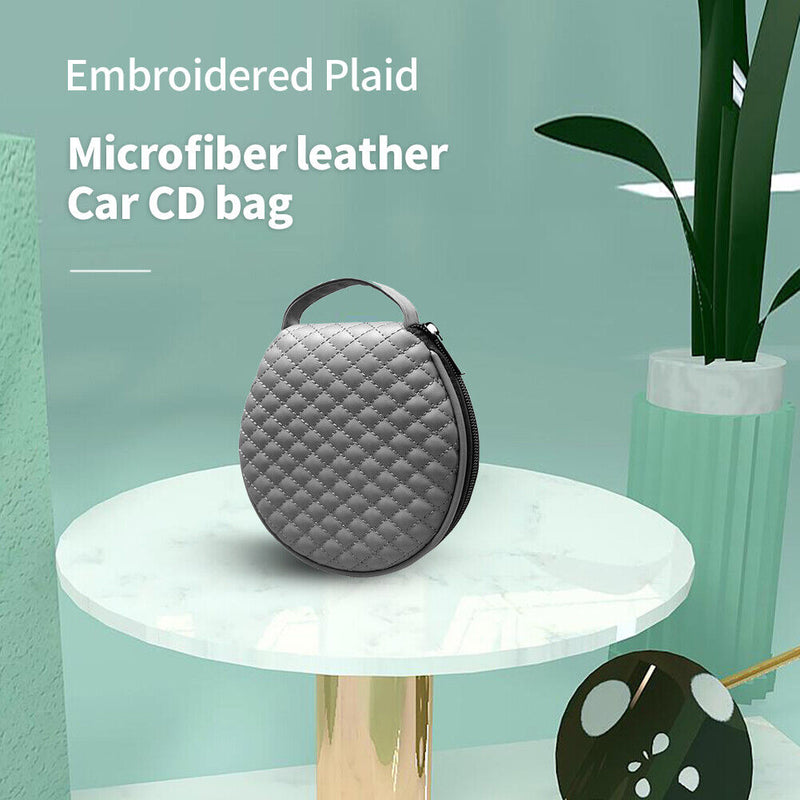 Portable CD DVD 20 Capacity Storage Case with Zipper Car Home Disc Organizer Bag