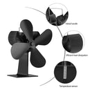 Fireplace Log Burner Thermoelectric Fuel Saving Heat Powered Wood Stove Eco Fan