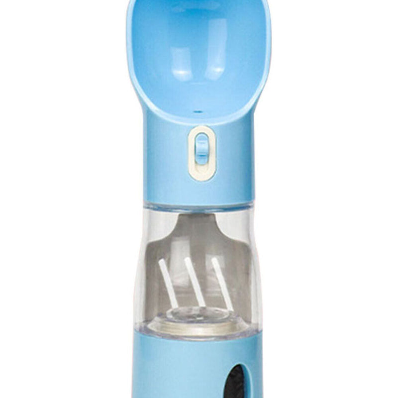 #A 4 in 1 Dog Water Bottle Plastic Outdoor Walking Cat Puppy Feeding Drinking Cu