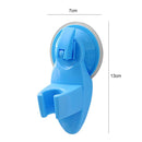 Sucker Type Bathroom Shower Sprinkler Holder Shower Head Bracket (Blue) Newly