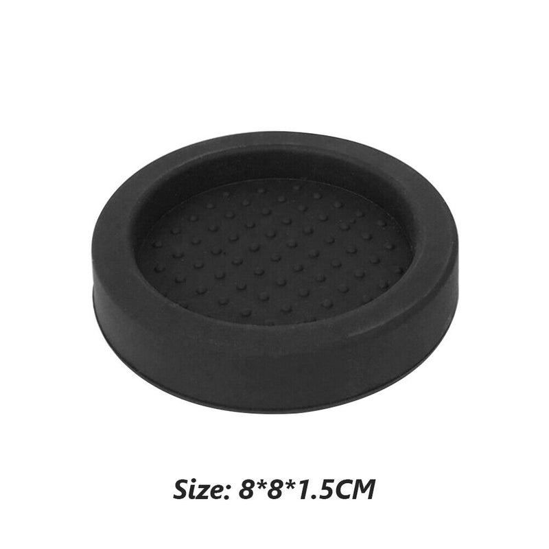 Non-slip Coffee Tamper Pad Silicone Coffee Powder Hammer Press Mat (Black) Newly