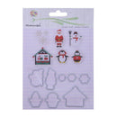 Silicone Christmas Stamp+Metal Cutting Dies Stencil Frame Scrapbook Album