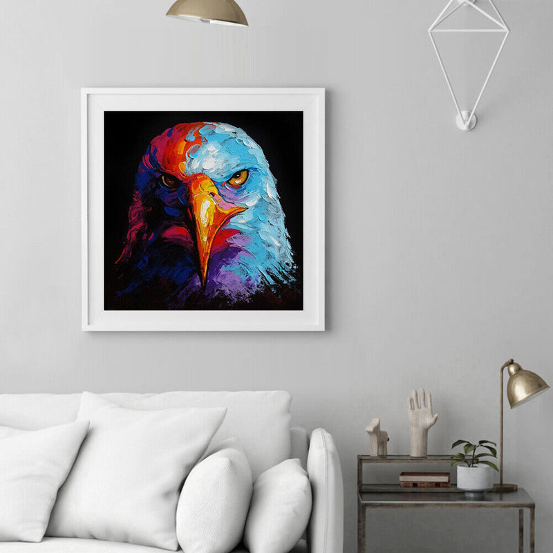 Eagle Frameless Picture Oil Paint By Numbers Hand Painted Picture for Bedroom