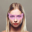Luminous Glasses Glow Acrylic Goggles Support Fast Slow Flash Eyewear (A) Newly