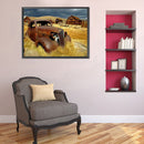Retro Car Pattern Full Round Drill Diamond Painting for Handicraft Enthusiast