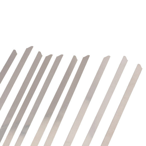 100PCS 4.6x150mm Stainless Steel Exhaust Wrap Coated Locking Cable Zip Ties