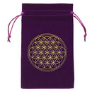 Constellation Star Moon Tarot Game Card Storage Bag (Purple Flower of Life)