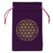 Constellation Star Moon Tarot Game Card Storage Bag (Purple Flower of Life)