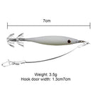 Squid Artificial Bait Jig Hook Octopus Cuttlefish Fishing Lure (Luminous Si