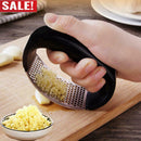 Stainless Steel Curved Garlic Press Chopper Crusher Manual Ginger Mincing Masher