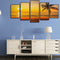 Ornamental Tropical Sunset Oil Painting Wulian Picture Art Craft Decoration Draw