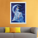 5D DIY Round Drill Diamond Painting Moon Goddess Cross Stitch Embroidery(C