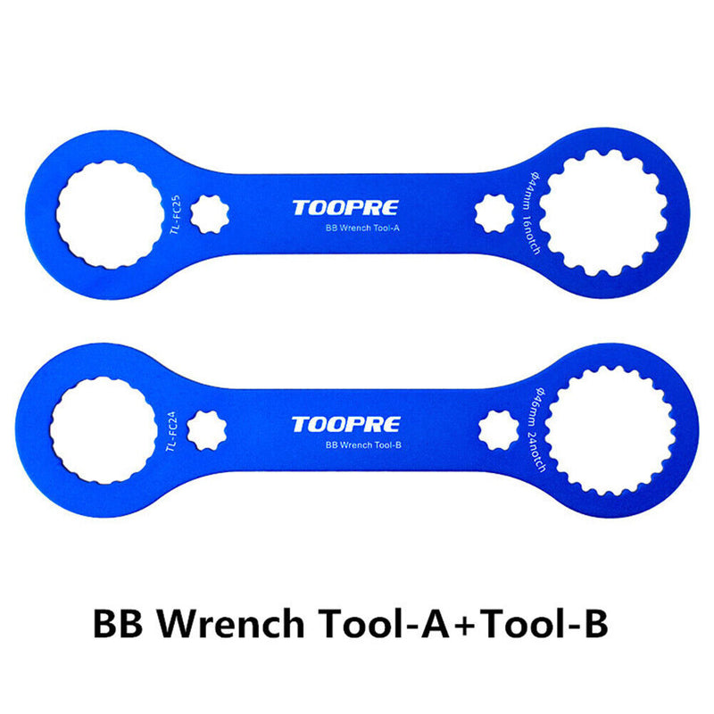 TOOPRE Aluminum Bottom Bracket BB Wrench Cycling Install Repair Parts (A+B)