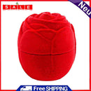 Dreamitpossible Red Rose Ring Box, Flocked, Jewelry Box for High