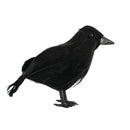Halloween Stuffed Feather Crow Bird Black Ravens Fancy Prop Decor Home C9M2