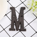 Metal Letters Cast Iron House Sign Doorplate DIY Cafe Wall Decoration (M) Newly