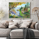 #A Beach House Chair Oil Paint By Numbers Kit DIY Acrylic Painting on Canvas Dec