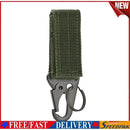 Outdoor Carabiner Keychain Hanging Webbing Buckle MOLLE Hook (Army Green)