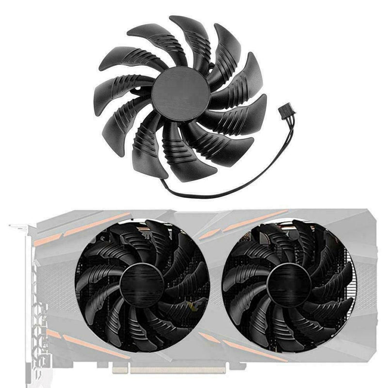 For Gigabyte GTX 1050 1060 1070 960 RX 470 480 570 Card 580 Fan Graphics E7D8
