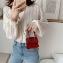 Women Leather Mini Shoulder Bags Girls Pure Flap Chain Casual Messenger Pouch