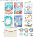 Rabbit Easter Eggs Easter Greeting Cards Invitation Card Paper Card Envelope