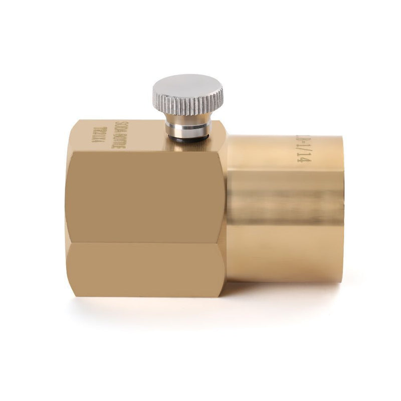 with Bleed Valve TR21-4 to W21.8-14 Cylinder Refill Adaptor For Sodastream