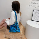 Female Animal Pattern Shoulder Bag Colorful Fluffly Top-handle Shopping Handbags