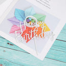 Kids Favors Gifts Cake Topper Happy Birthday Acrylic Decor Party Supplies