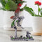 Metal Painted Flower Fairy Statue Outdoor Landscaping Angel Girl Sculpture Newly