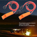 Whistles Rescue Emergency Marine Whistle With Adjustable Reflective Lanyard