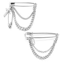 Accessory Hip Hop Minimalist Long Chain Big Pins Punk Brooches Cross Pendant