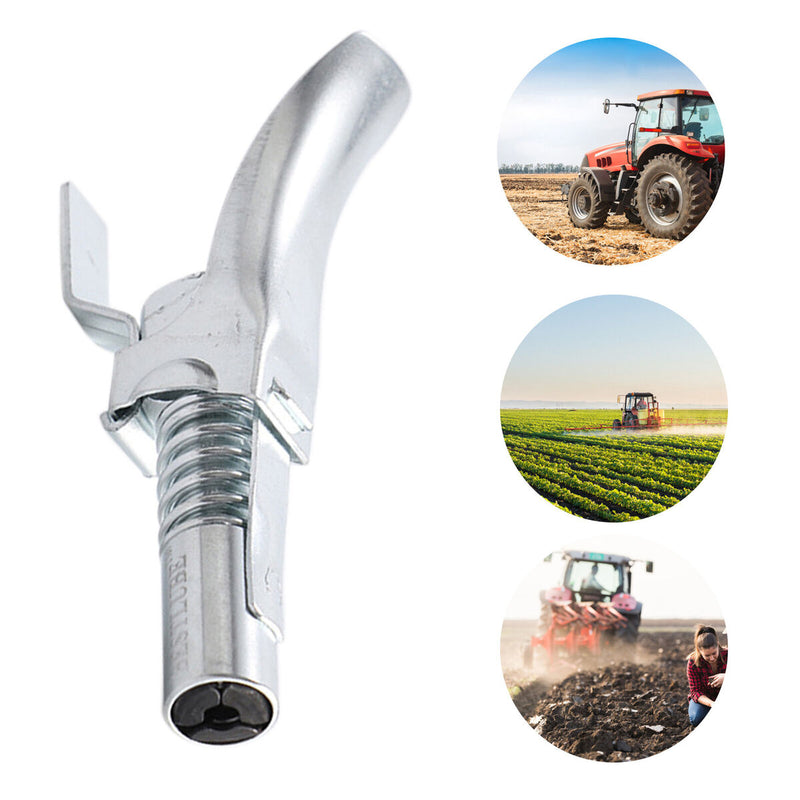 Grease Gun Coupler Cap 10000psi High Pressure Self Locking Grease Nozzle Newly