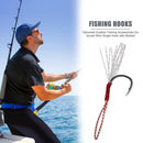 10pcs/set Coloured Wire Single Hook with Barbed Fishhooks for Lakes Rivers Ponds
