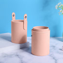 PU Leather Makeup Brush Storage Box Holder Make Up Pen Tube Container Organ