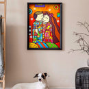 Painting By Numbers Kit Frameless DIY Sweet Lovers Hand Painted Canvas Artwork