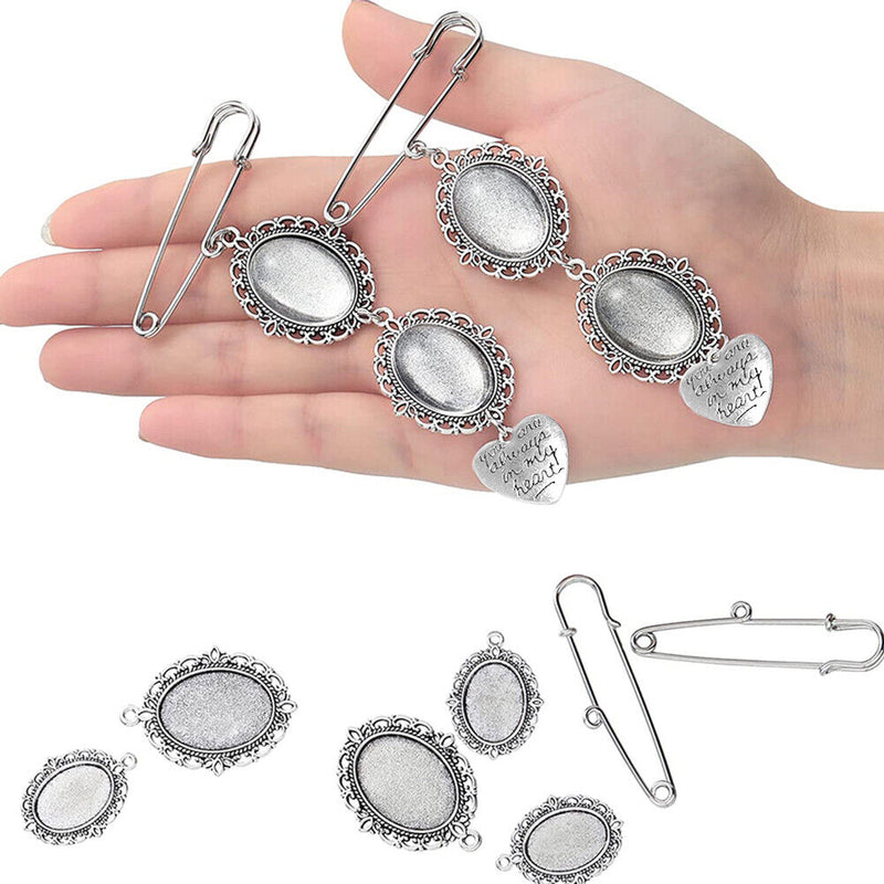 Wedding Bouquet Photo Memorial Charm Pin Brooch Pendant for Graduation Holi