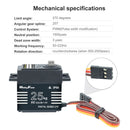 25kg Digital Servo Kits with 25T Adjustable Servo Arm for RC Crawler Car Robot