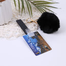 Card Grabber Keychain - ATM Card Clip Keychain for Long Nails (B16 Black)