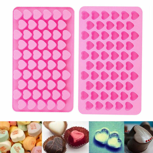 55 Heart Silicone Cake Chocolate Cookies Baking Mould ice Mold Dlqq Soap A3Q8
