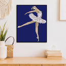 14CT Full Cross Stitch Ballet Stamped DIY Kits Wall Art Crafts Home Decorations