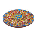 5D DIY Diamond Painting Mandala Wooden Round Coaster Cup Cushion (AA1058-2)