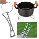 Outdoor Camping Stainless Steel Stove Rack Steaming Rack Cross Stand Pot Rack