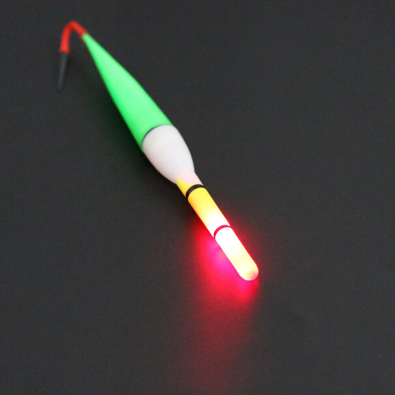 5pcs Illuminant Fishing Cork Plastic Floater LED Light Flashing Buoy Newly